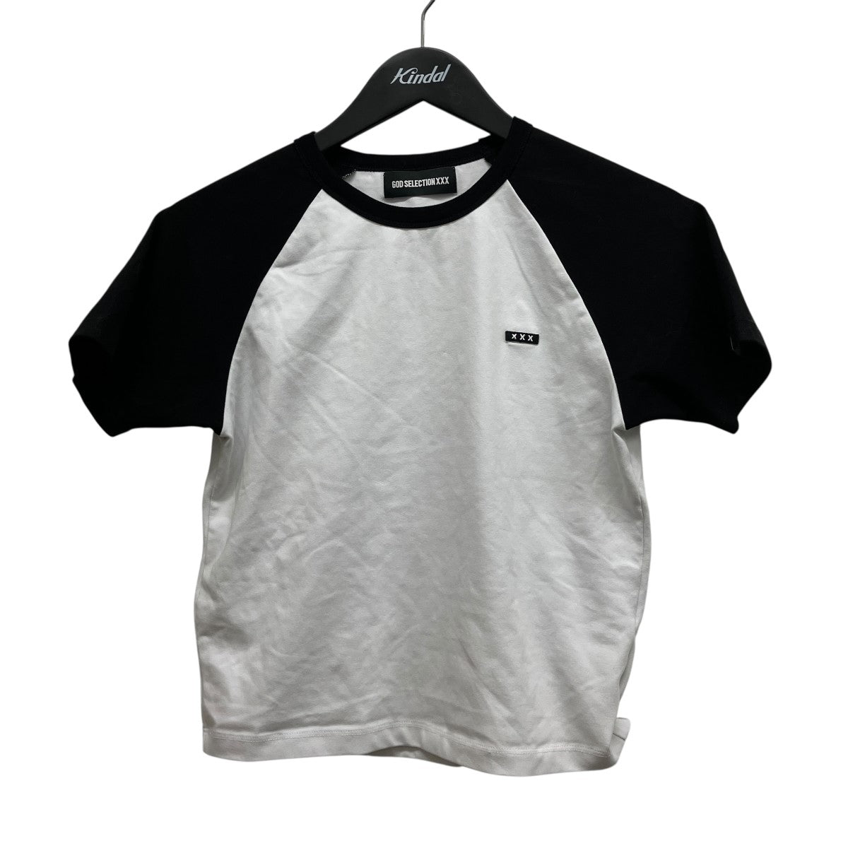 クロップドバイカラーTシャツ