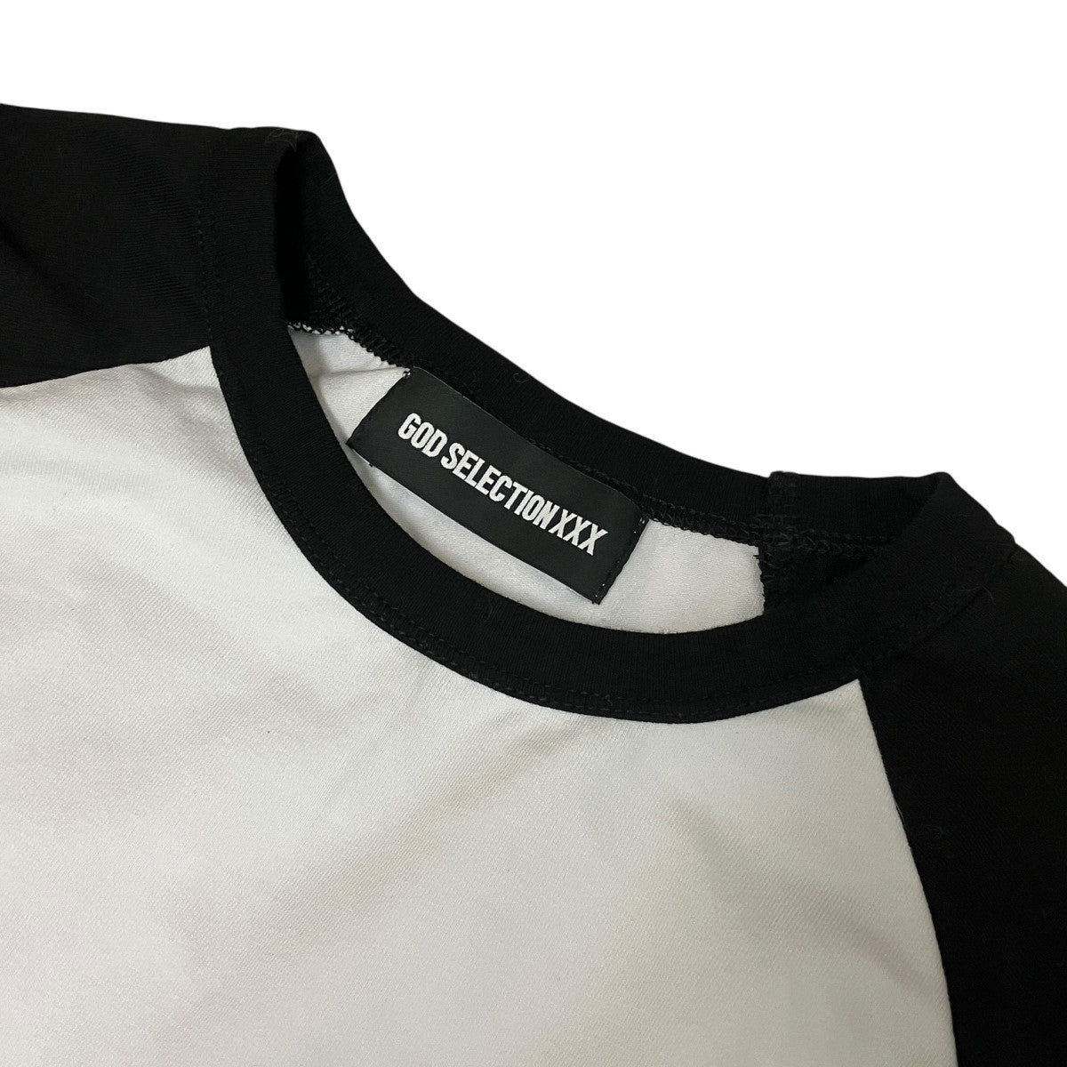 クロップドバイカラーTシャツ