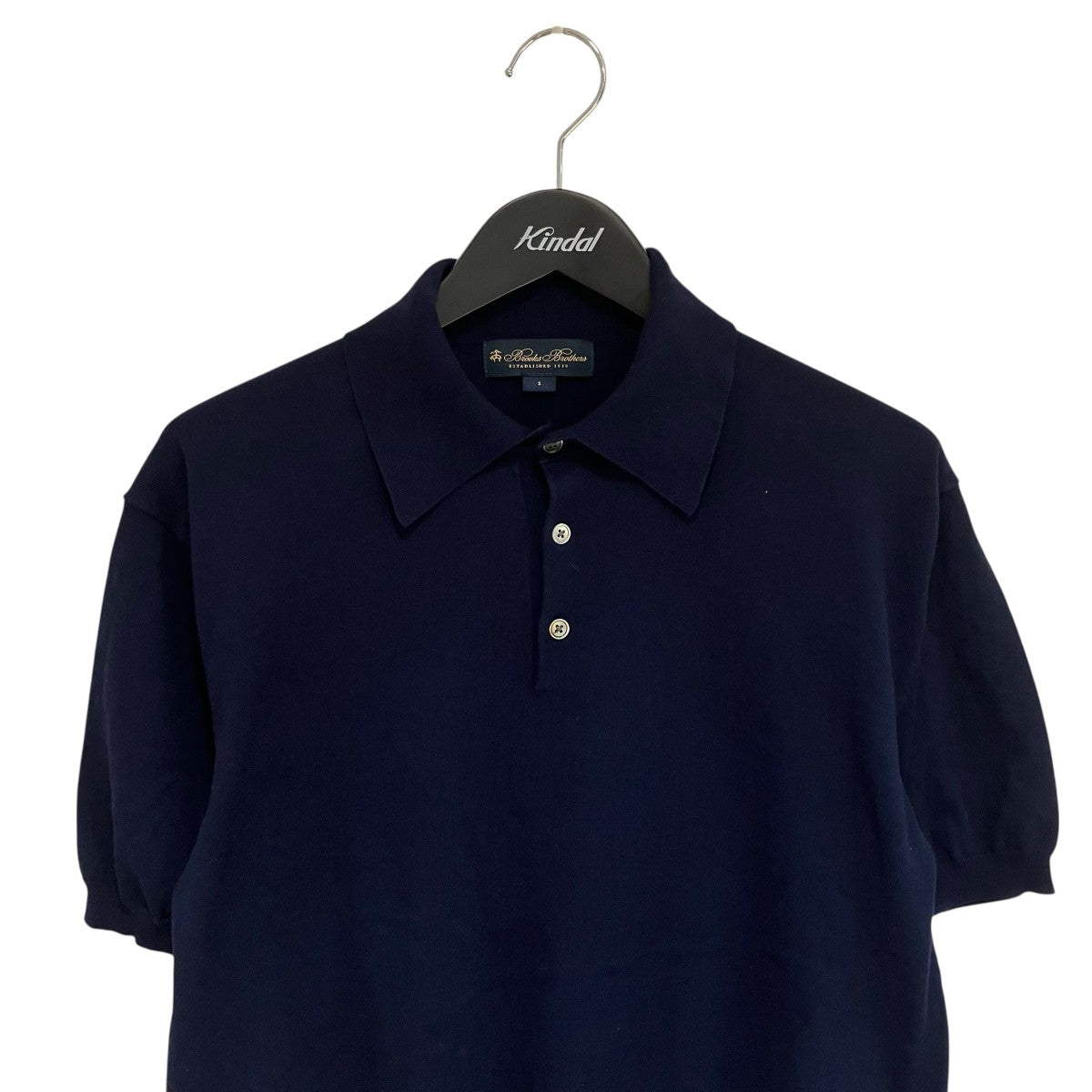 BROOKS BROTHERS コットン ハイゲージ ニットポロシャツ330001049 古着・中古-3枚目のアイテム画像