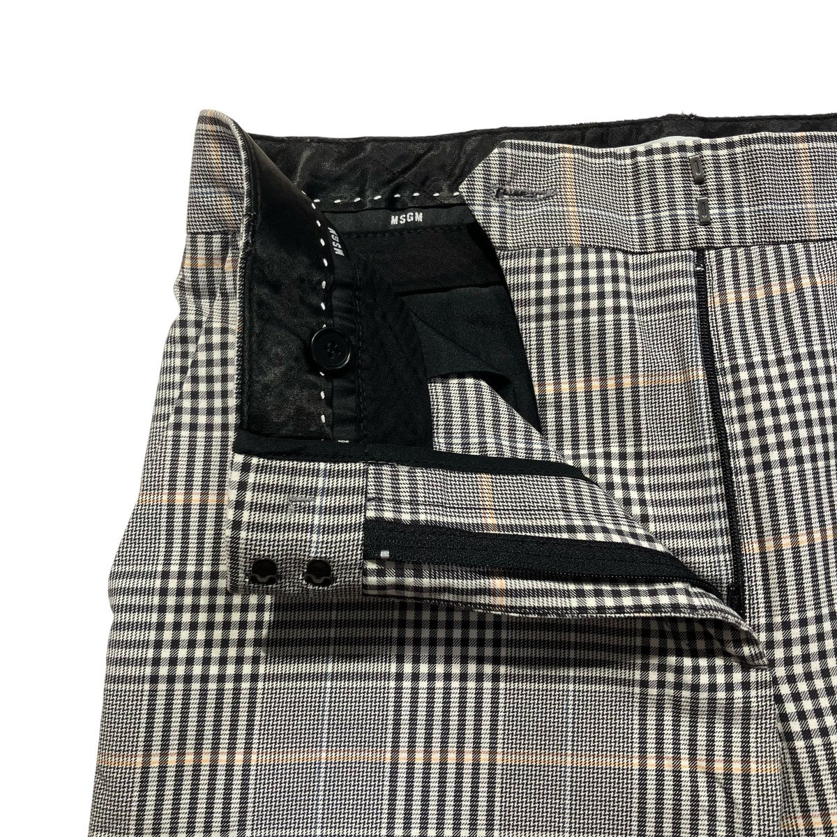 MSGM チェックセンタークリースパンツ2943MDP03C 207605 古着・中古-5枚目のアイテム画像