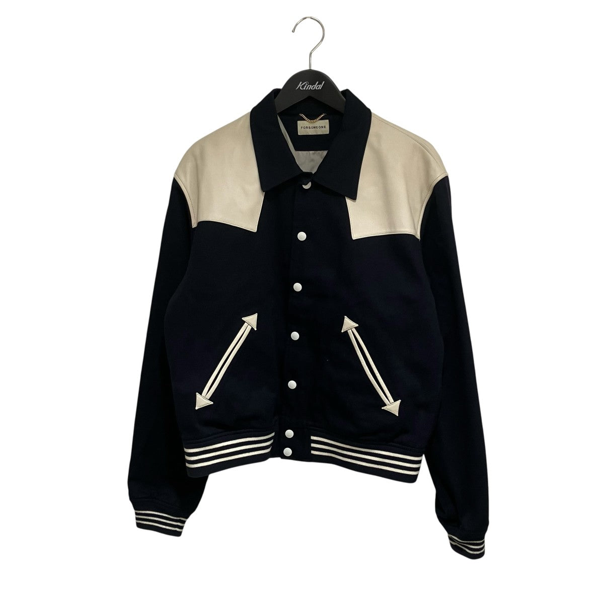FORSOMEONE MICKEY TEDDY JACKETバックワッペンテディジャケット 古着・中古-1枚目のアイテム画像