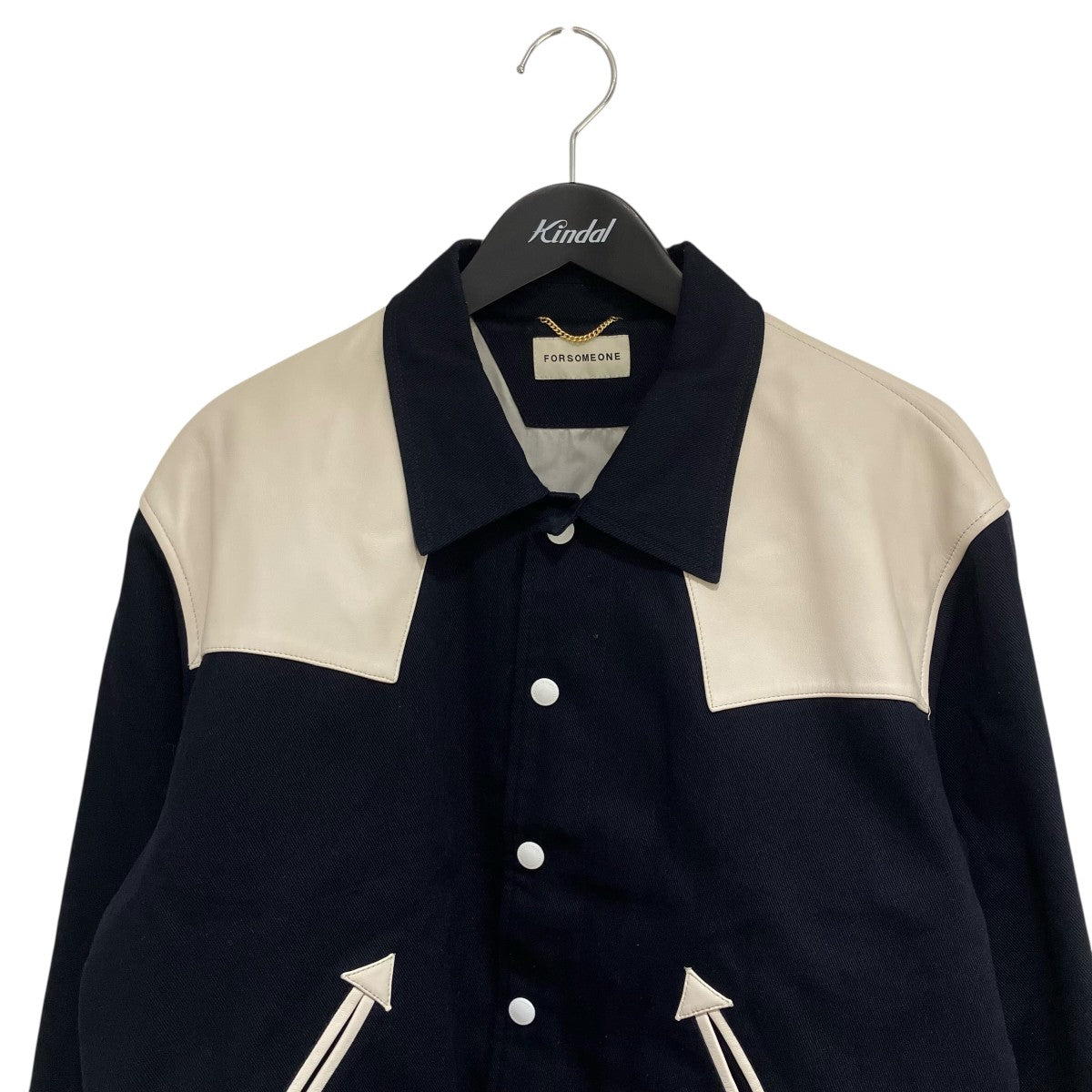 FORSOMEONE MICKEY TEDDY JACKETバックワッペンテディジャケット 古着・中古-3枚目のアイテム画像