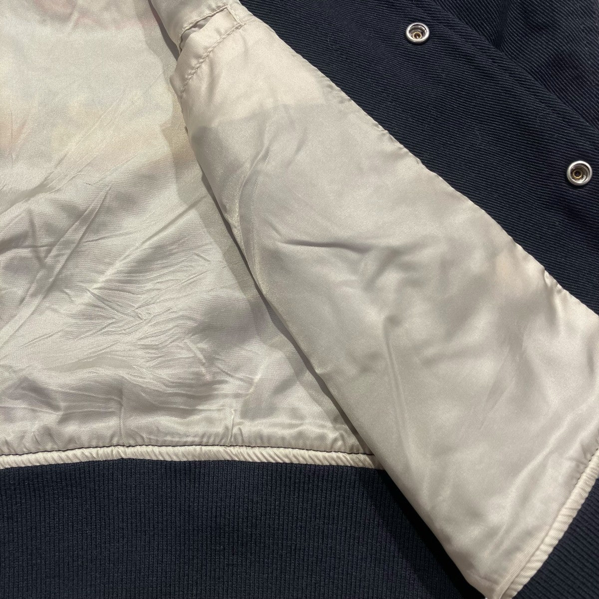 FORSOMEONE MICKEY TEDDY JACKETバックワッペンテディジャケット 古着・中古-5枚目のアイテム画像