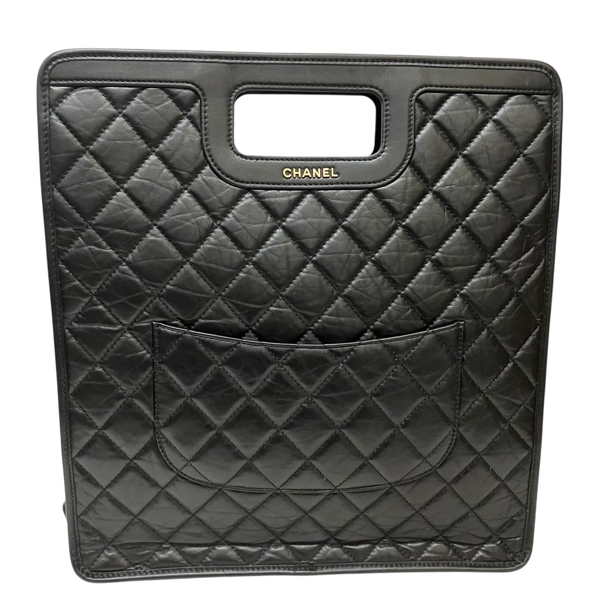CHANEL ヴィンテージスキンチェーンショルダーショッピングバッグ 古着・中古-2枚目のアイテム画像