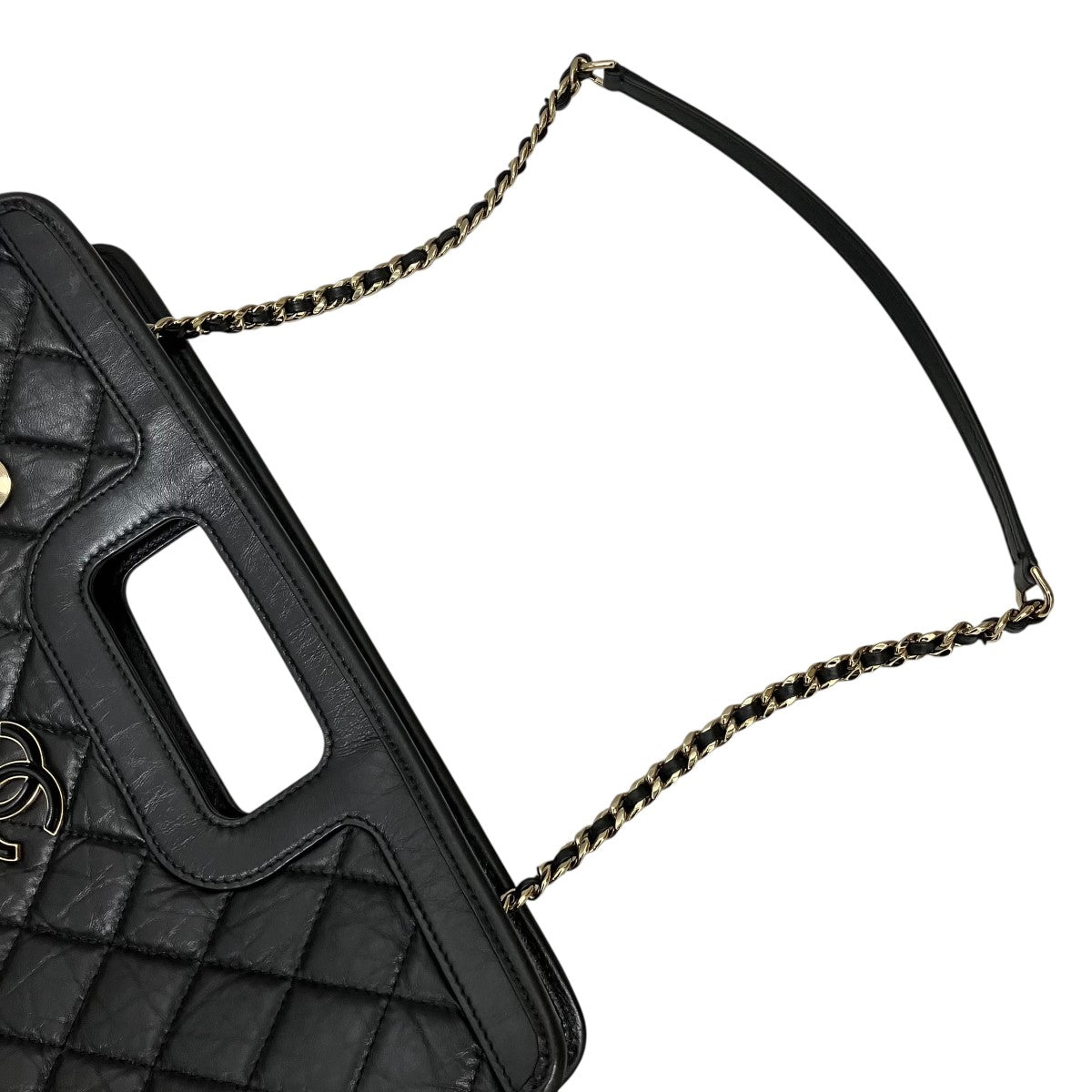CHANEL ヴィンテージスキンチェーンショルダーショッピングバッグ 古着・中古-5枚目のアイテム画像