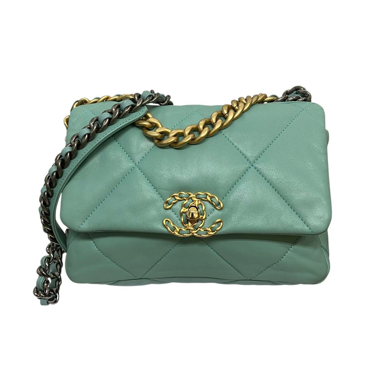 マトラッセラムスキンチェーンショルダーバッグCHANEL 19