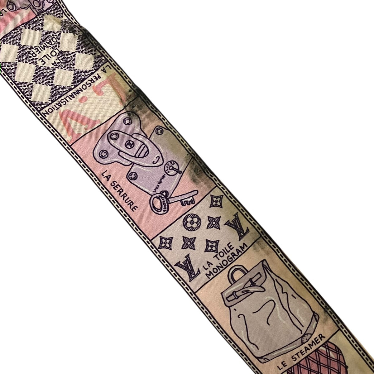 総柄シルクスカーフM71396