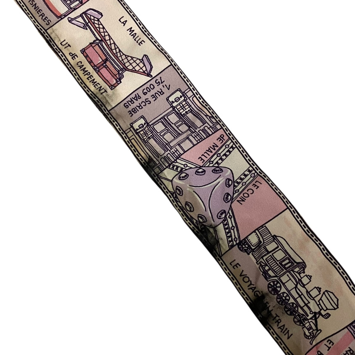 総柄シルクスカーフM71396