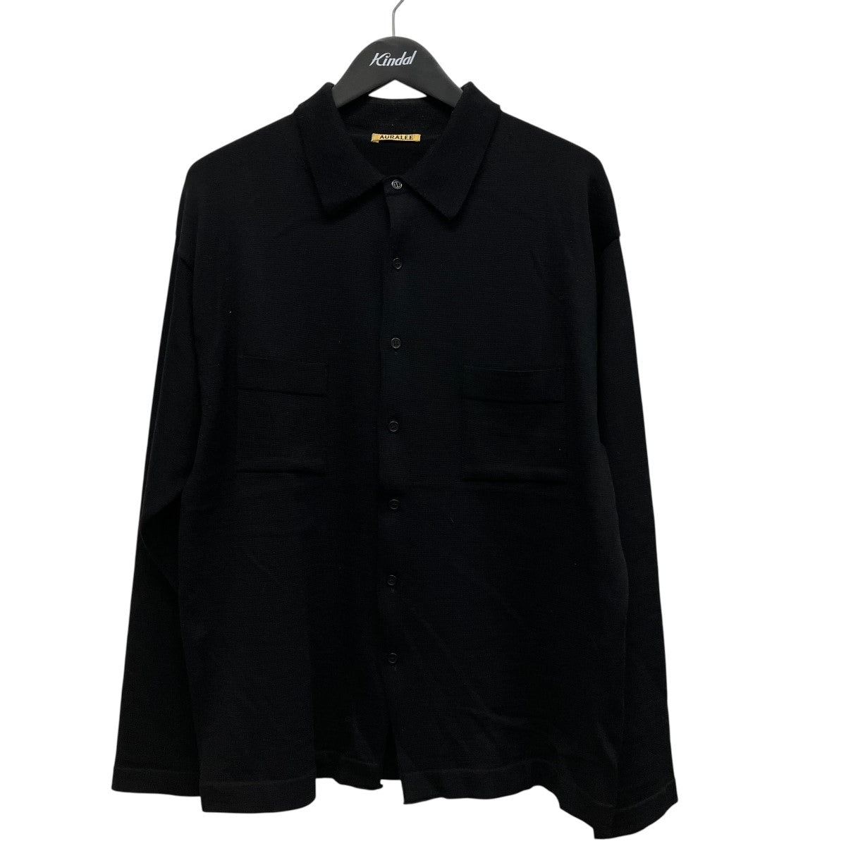 SUPER FINE WOOL KNIT SHIRTSダブルポケットニットシャツカーディガンA9AS01HT