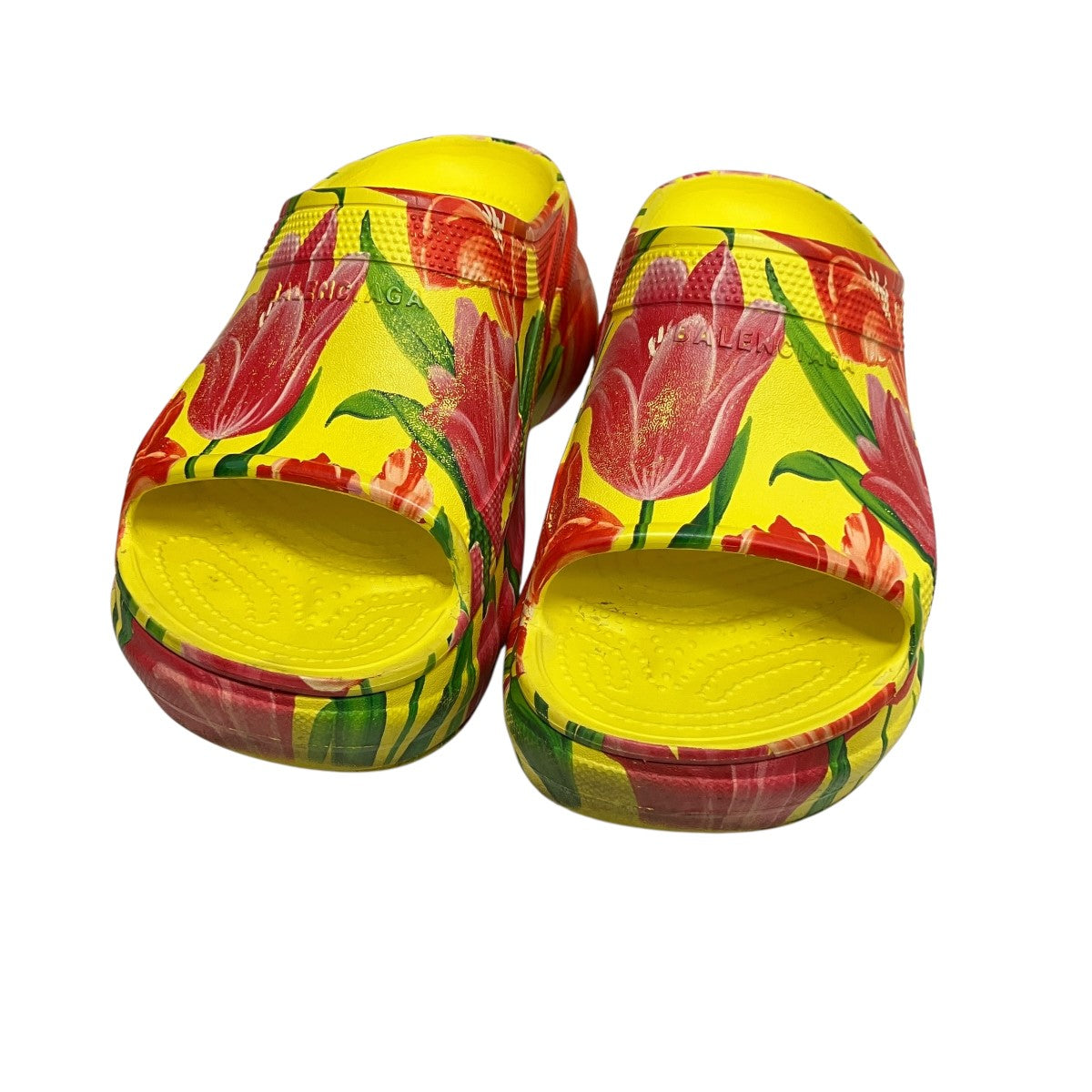 POOL CROCSフラワー柄プールスライドサンダル