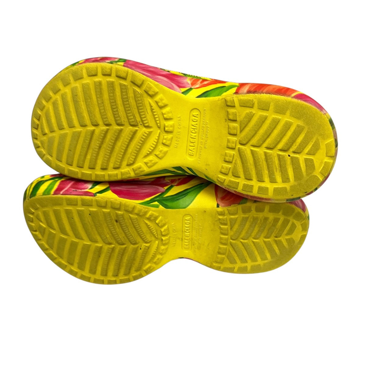 POOL CROCSフラワー柄プールスライドサンダル