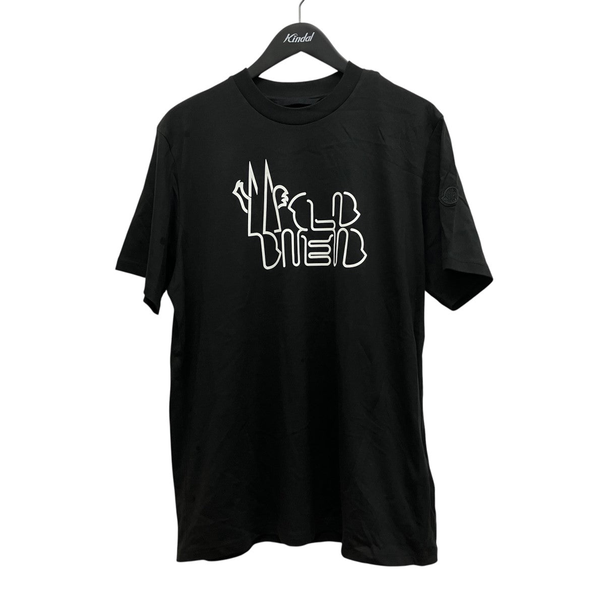 MONCLER 25SSプリントカーブドロゴＴシャツK10918C00055 CURVEDLOGOS/ST-SHIRT