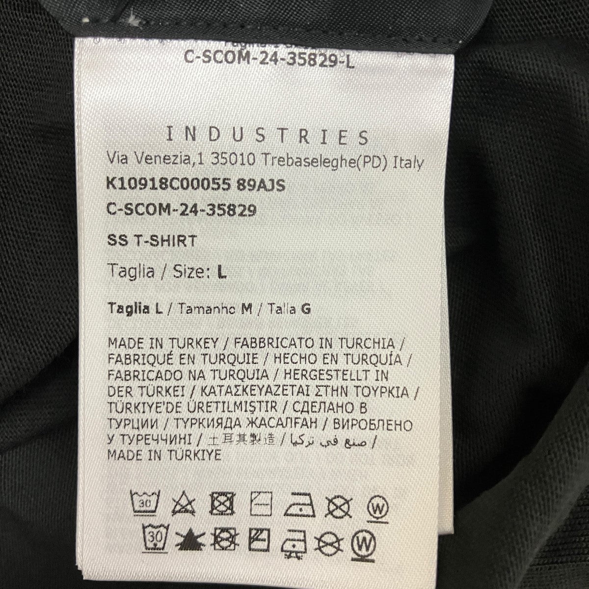 25SSプリントカーブドロゴＴシャツK10918C00055 CURVEDLOGOS/ST-SHIRT