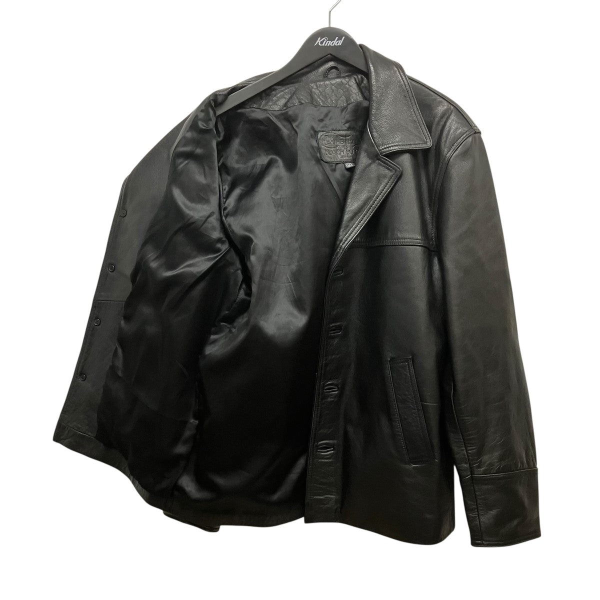VINTAGE カウレザーカーコート 古着・中古-3枚目のアイテム画像