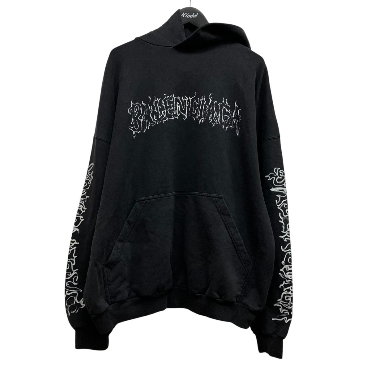 ロゴプリントフーデッドパーカー739024 TPV04