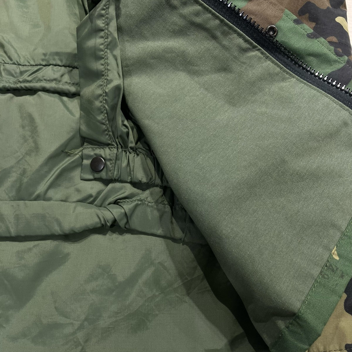 U’S NAVY カモ柄フーデットナイロンジャケット8415-01-228-1318 古着・中古-5枚目のアイテム画像