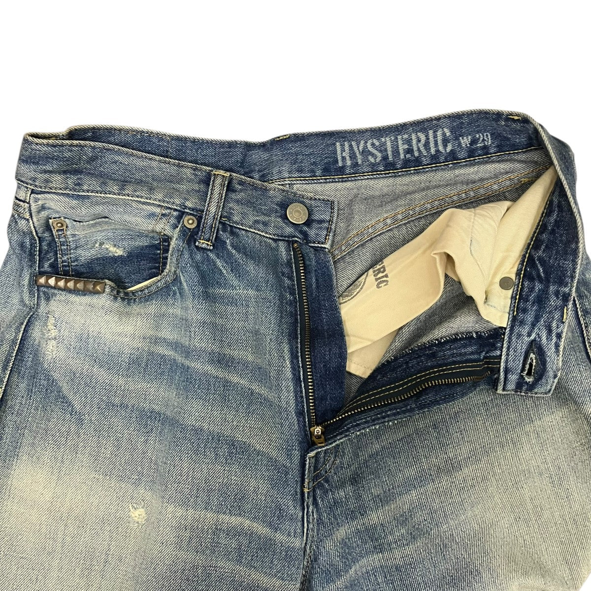 Hysteric Glamour 60’S XXストレートデニムRAPK加工デニムパンツ02231AP09 古着・中古-5枚目のアイテム画像