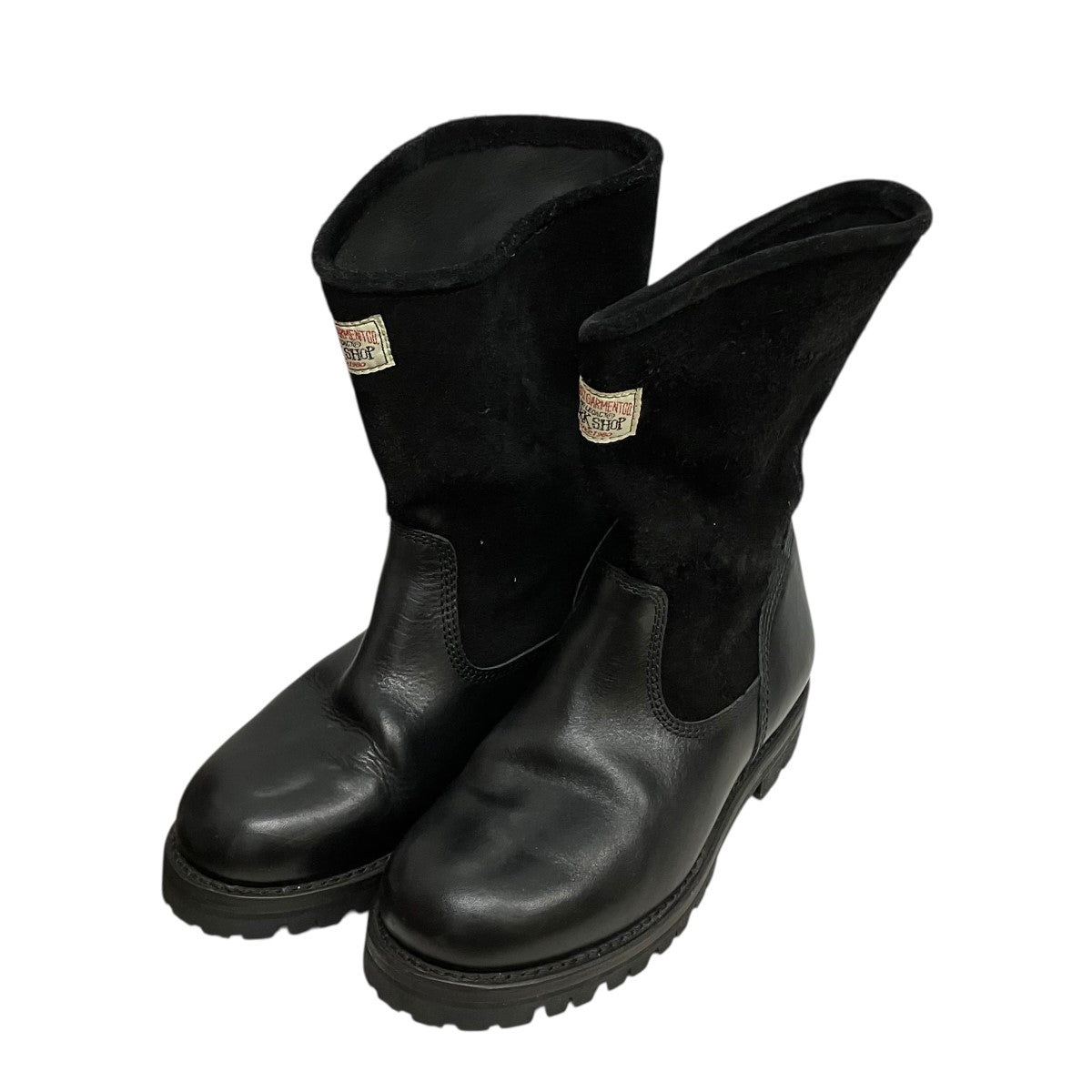 stussy×OUR LEGACY Work Shop Work Bootスウェード切替レザーブーツ9471 古着・中古-1枚目のアイテム画像