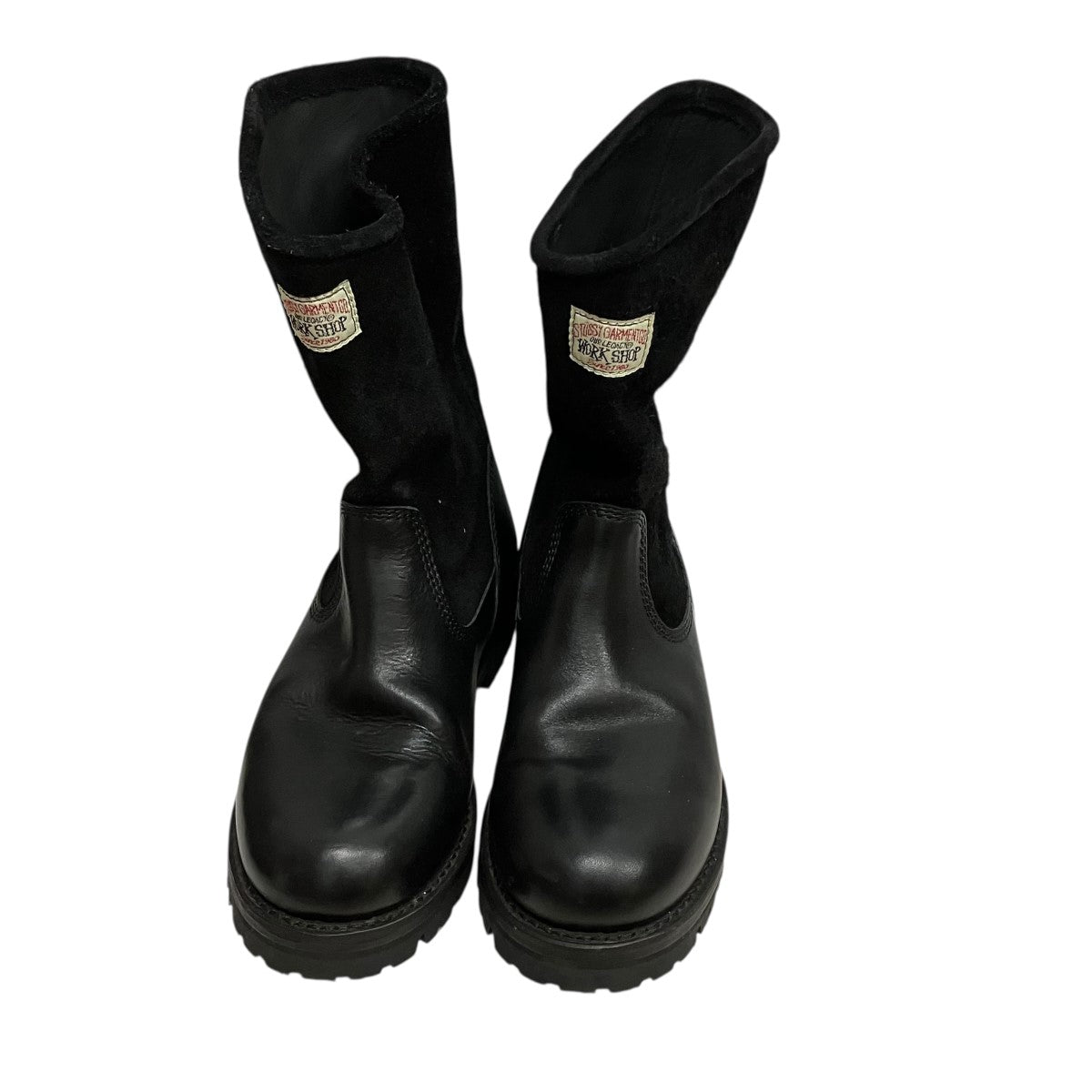 stussy×OUR LEGACY Work Shop Work Bootスウェード切替レザーブーツ9471 古着・中古-2枚目のアイテム画像