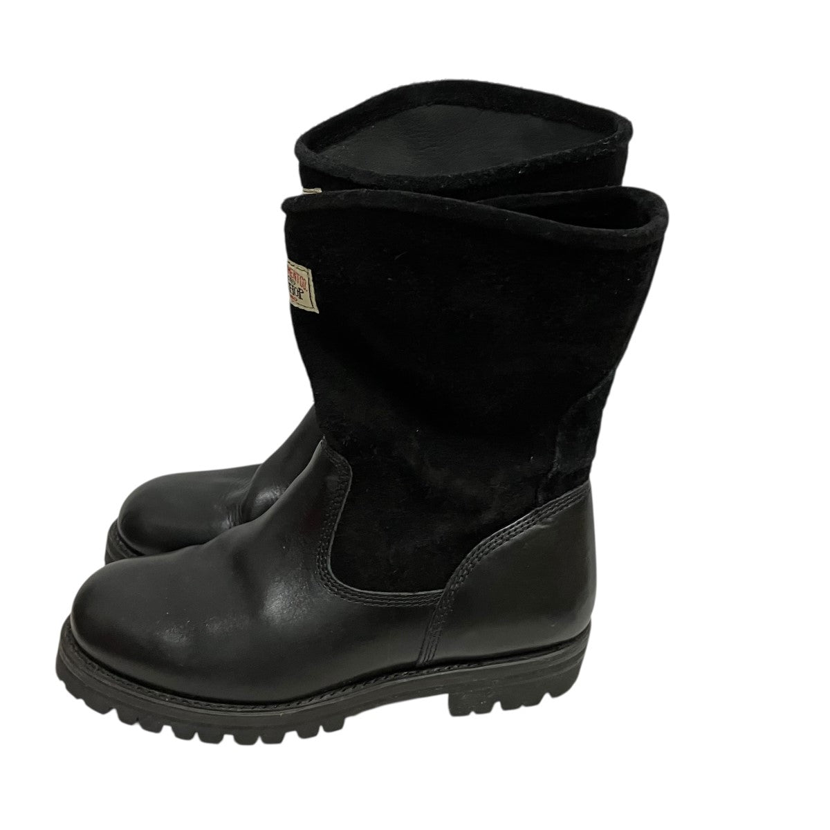stussy×OUR LEGACY Work Shop Work Bootスウェード切替レザーブーツ9471 古着・中古-3枚目のアイテム画像