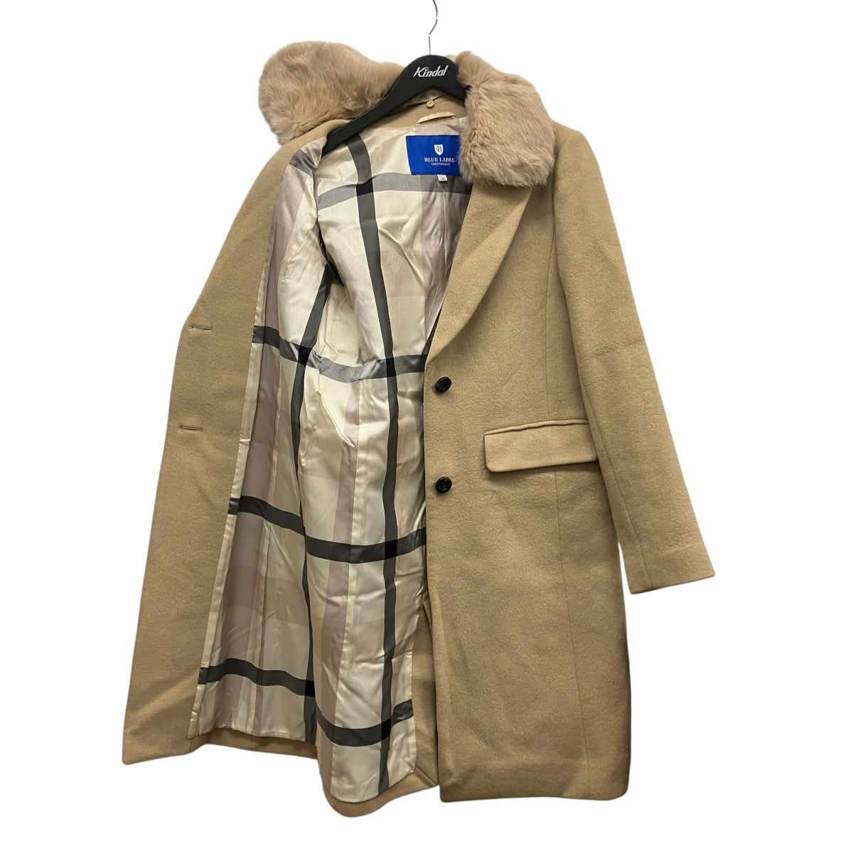 BLUE LABEL CRESTBRIDGE ラビットファーチェスターコート55B35-879-40 古着・中古-3枚目のアイテム画像