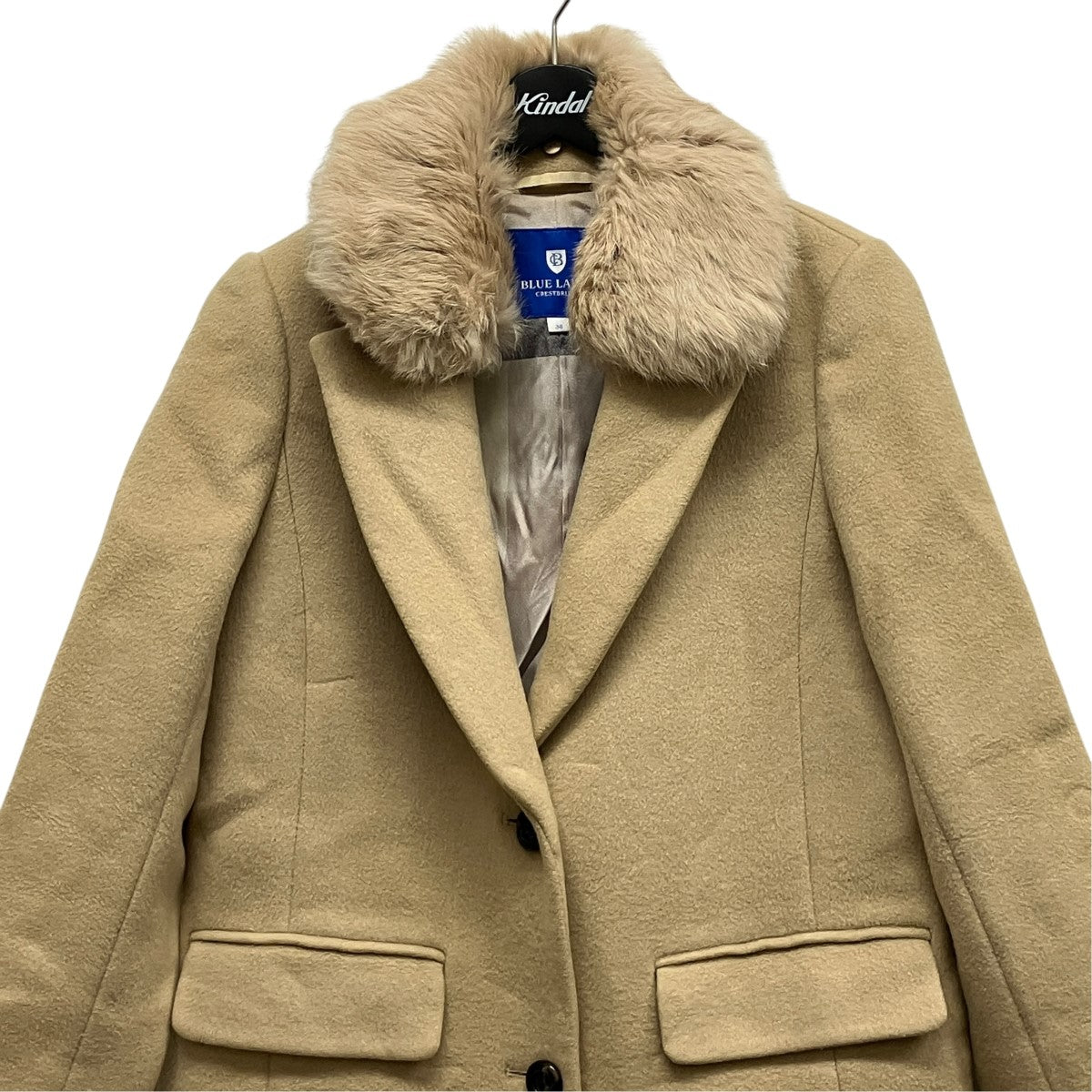 BLUE LABEL CRESTBRIDGE ラビットファーチェスターコート55B35-879-40 古着・中古-4枚目のアイテム画像
