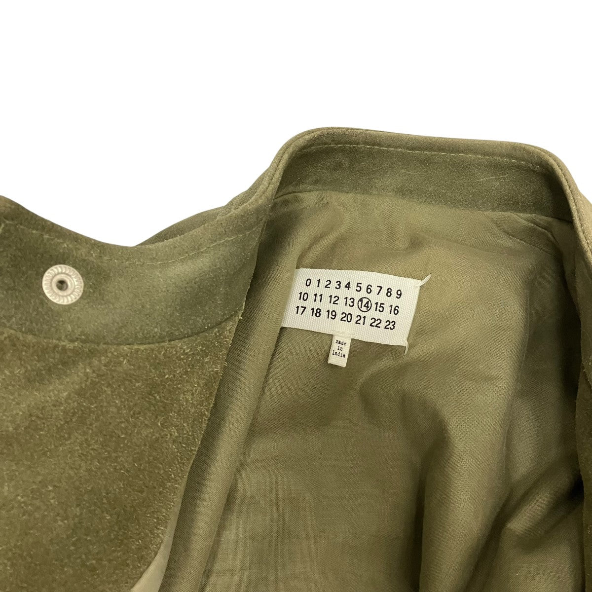 Maison Margiela 19AWカーフレザー八の字ライダース ジャケットS50AM0413 古着・中古-7枚目のアイテム画像