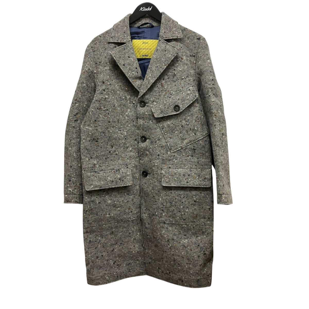 HERNO ネップウールロングコートCA02MI01-33302-9400 古着・中古-1枚目のアイテム画像