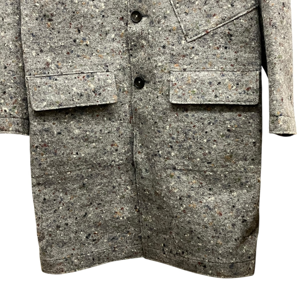 HERNO ネップウールロングコートCA02MI01-33302-9400 古着・中古-5枚目のアイテム画像