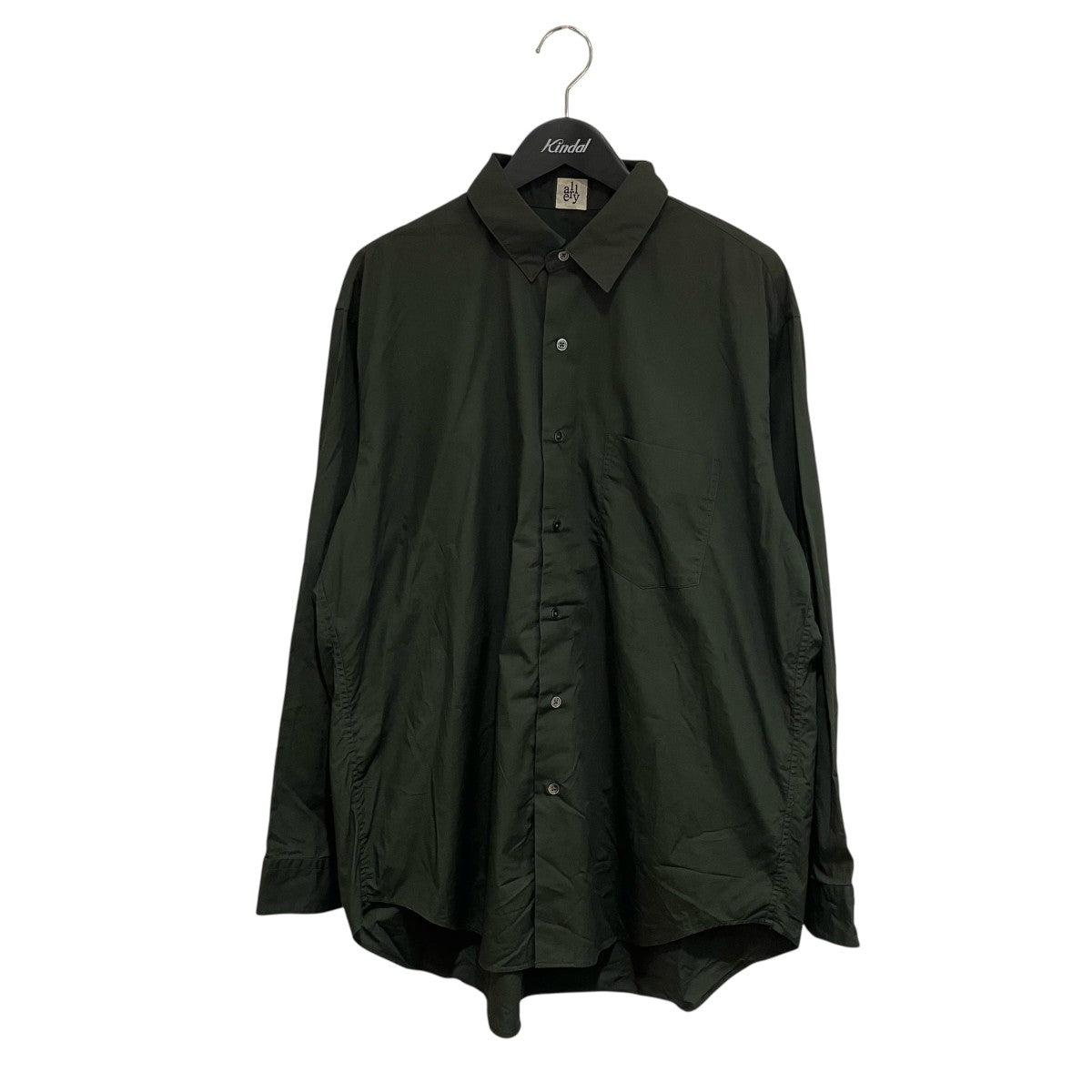 allery×BEAUTY＆YOUTH UNITED ARROWS コットンレギュラーカラーシャツALLERY-GSH24200-CH1-BY 古着・中古-1枚目のアイテム画像