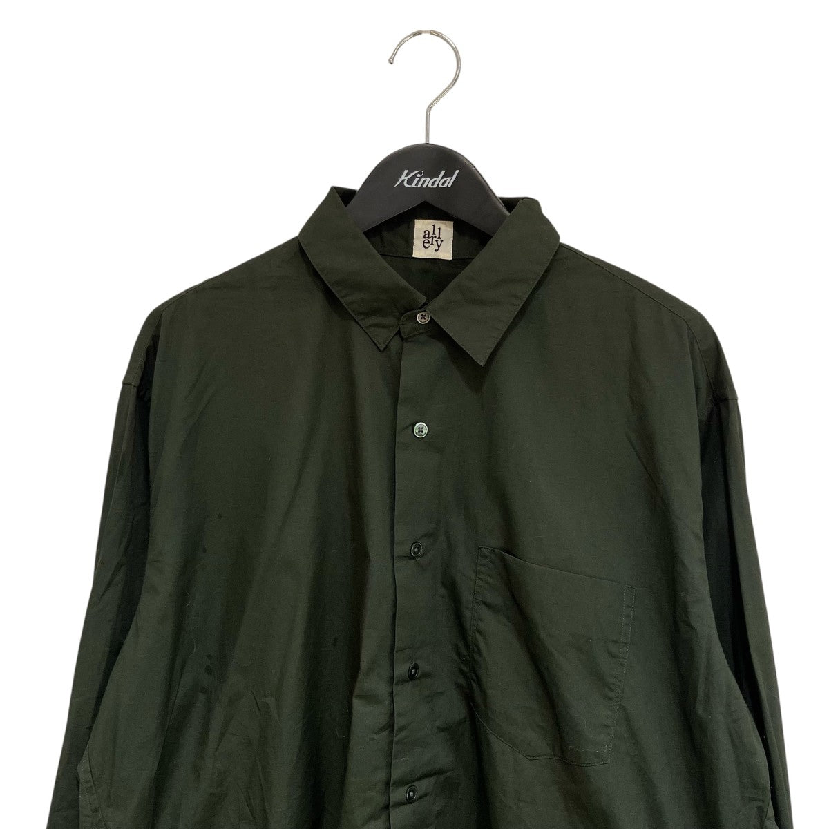 allery×BEAUTY＆YOUTH UNITED ARROWS コットンレギュラーカラーシャツALLERY-GSH24200-CH1-BY 古着・中古-3枚目のアイテム画像