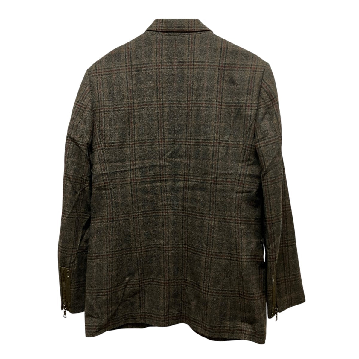 Paul Smith ウールカシミヤジップチェックジャケットPM-SL-36228 古着・中古-2枚目のアイテム画像