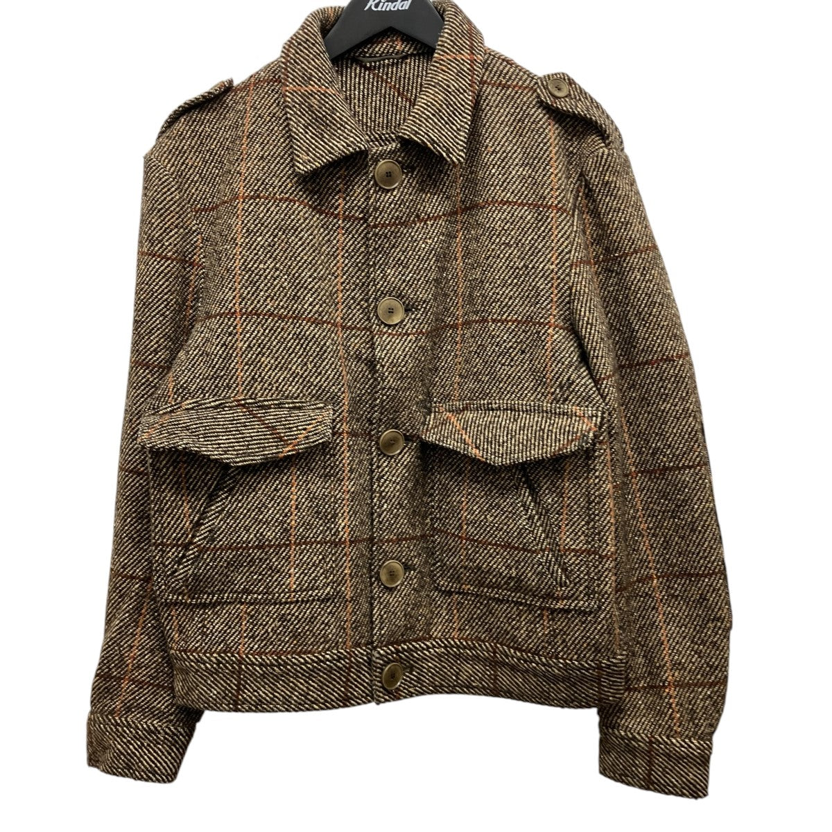 drykorn for beautiful people ウールチェックジャケット103782 古着・中古-1枚目のアイテム画像
