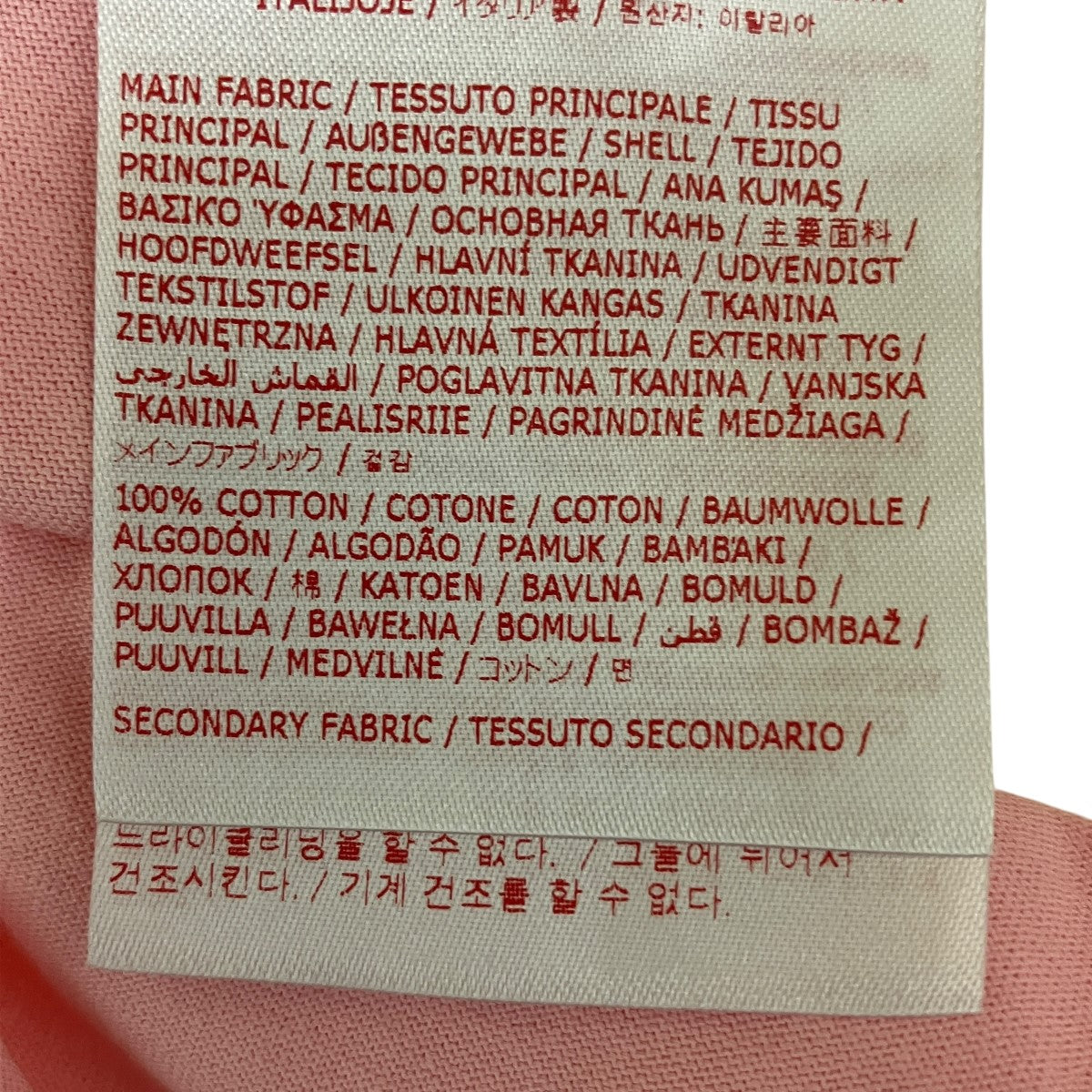 オーガニックコットンクロップドロゴTシャツTHJE0301S0UTC017