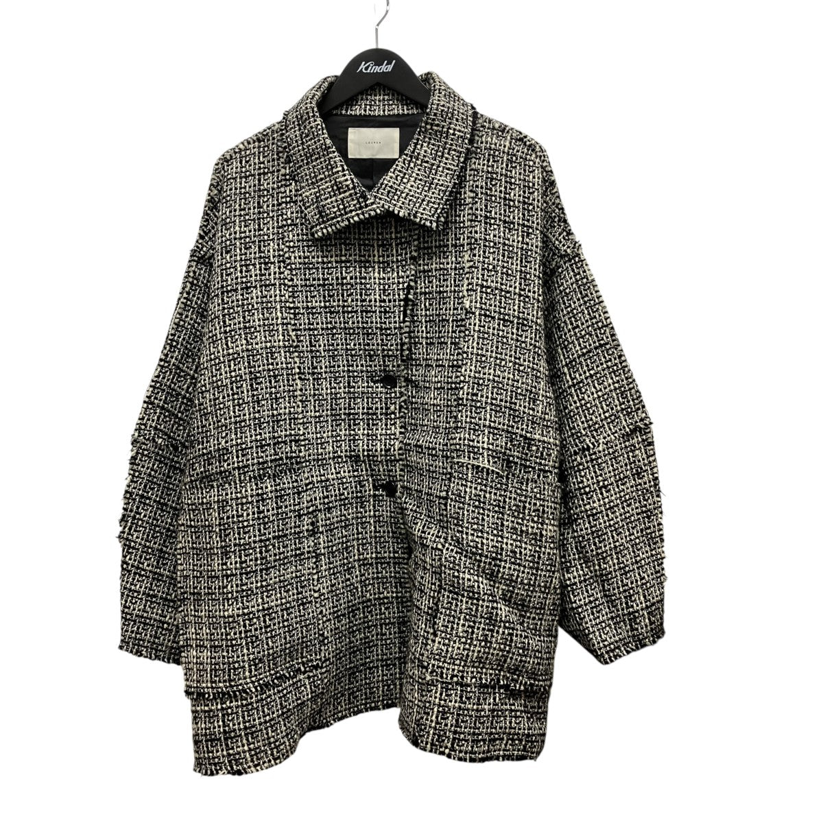 louren tweed half coatツイードハーフコートlo253-06 古着・中古-1枚目のアイテム画像