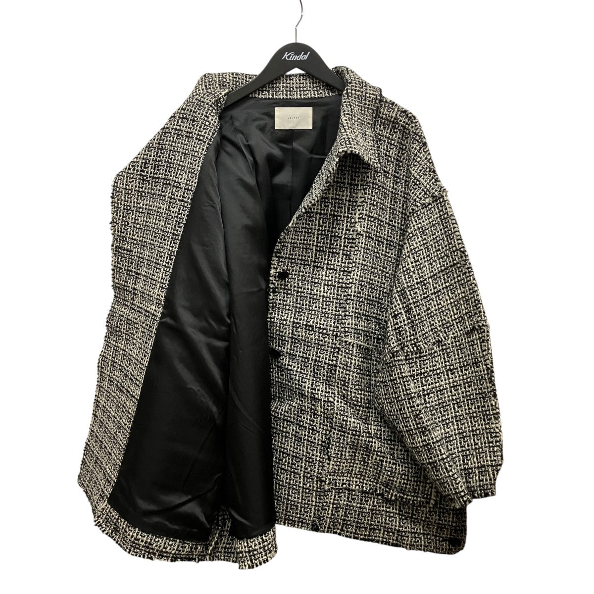 louren tweed half coatツイードハーフコートlo253-06 古着・中古-3枚目のアイテム画像