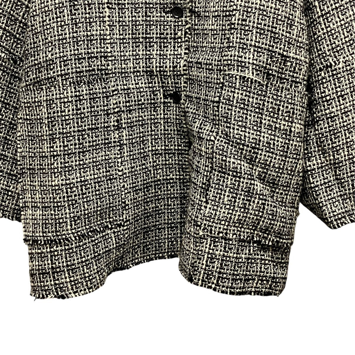 louren tweed half coatツイードハーフコートlo253-06 古着・中古-5枚目のアイテム画像