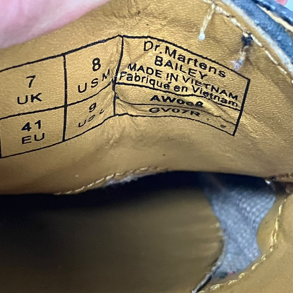 stussy×Dr．Martens Bailey 3ハラコレザーシューズGV07R 古着・中古-6枚目のアイテム画像