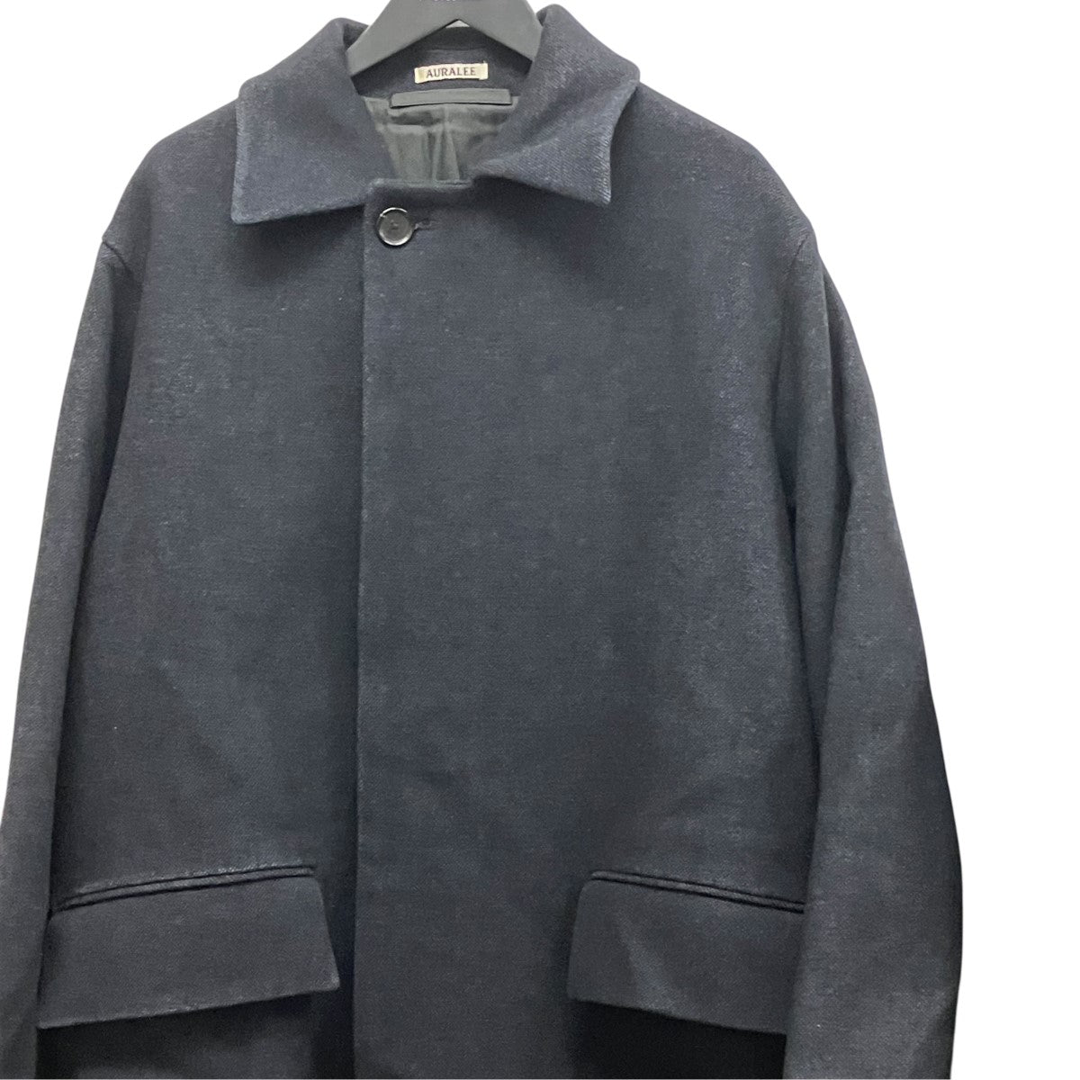WOOL SILK MELTON SOUTIEN COLLAR COATウールステンカラーコートA9AC01SN