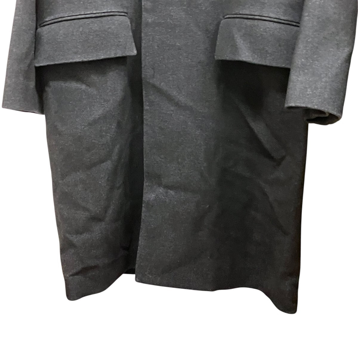 WOOL SILK MELTON SOUTIEN COLLAR COATウールステンカラーコートA9AC01SN