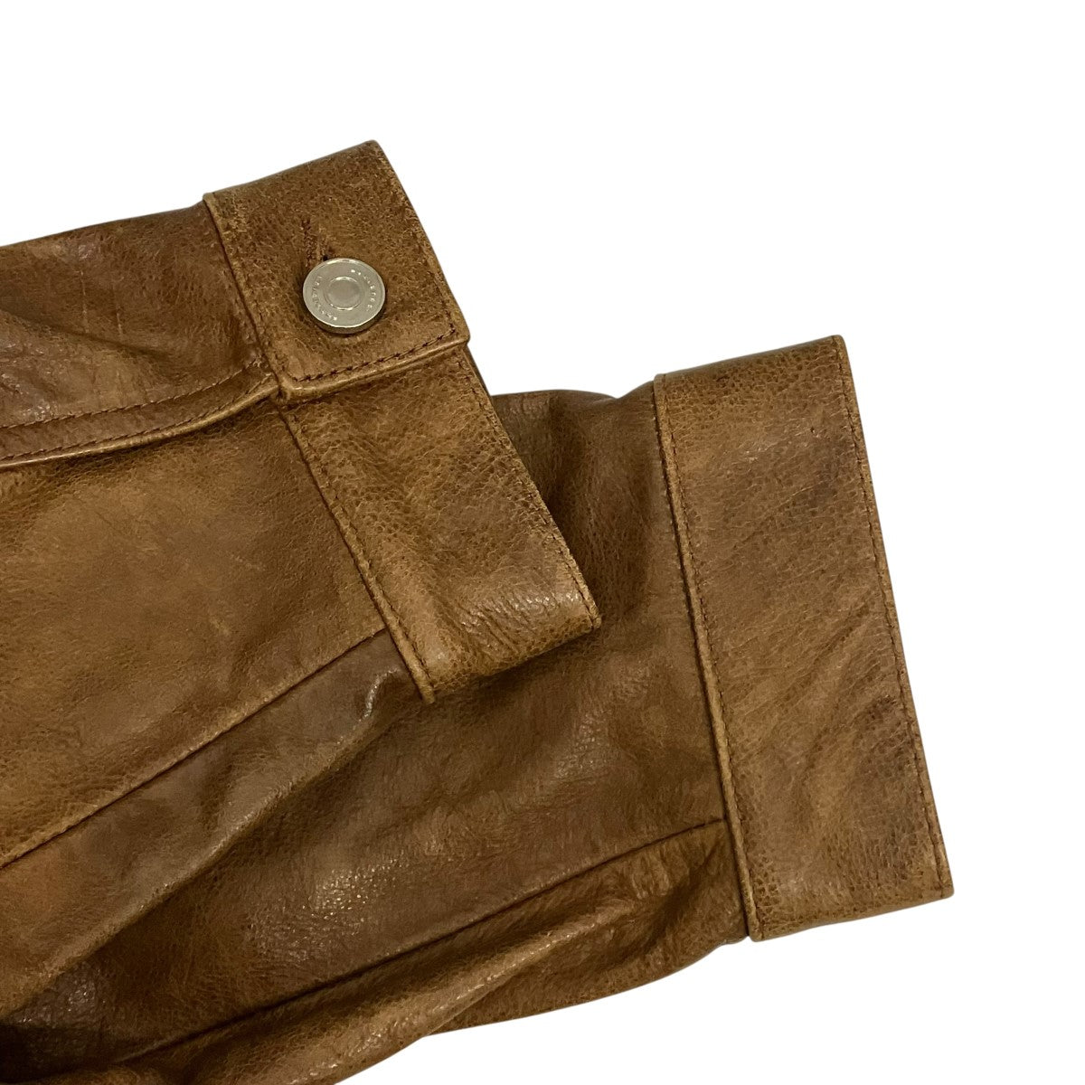 VETMENTS Convertible leather and denim jacketレザードッキングデニムジャケットVL14JA700C 古着・中古-6枚目のアイテム画像