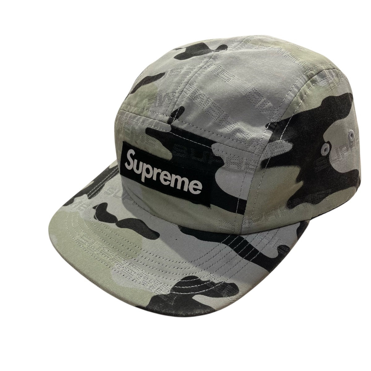 Supreme 24AWReflective Jacquard CampCapキャップ 古着・中古-1枚目のアイテム画像