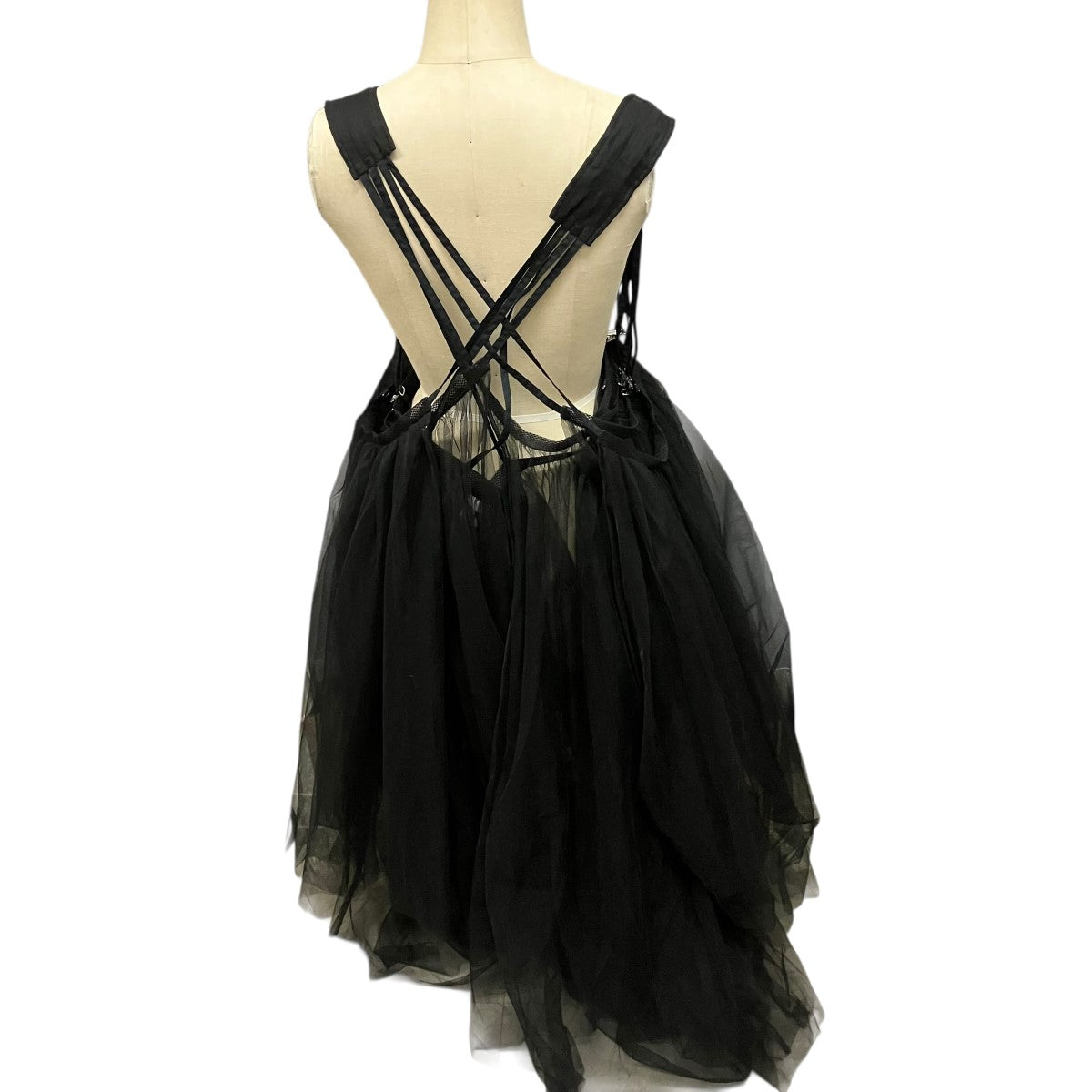 noir kei ninomiya 24SSチュールサスペンダースカート3M-A003 古着・中古-2枚目のアイテム画像