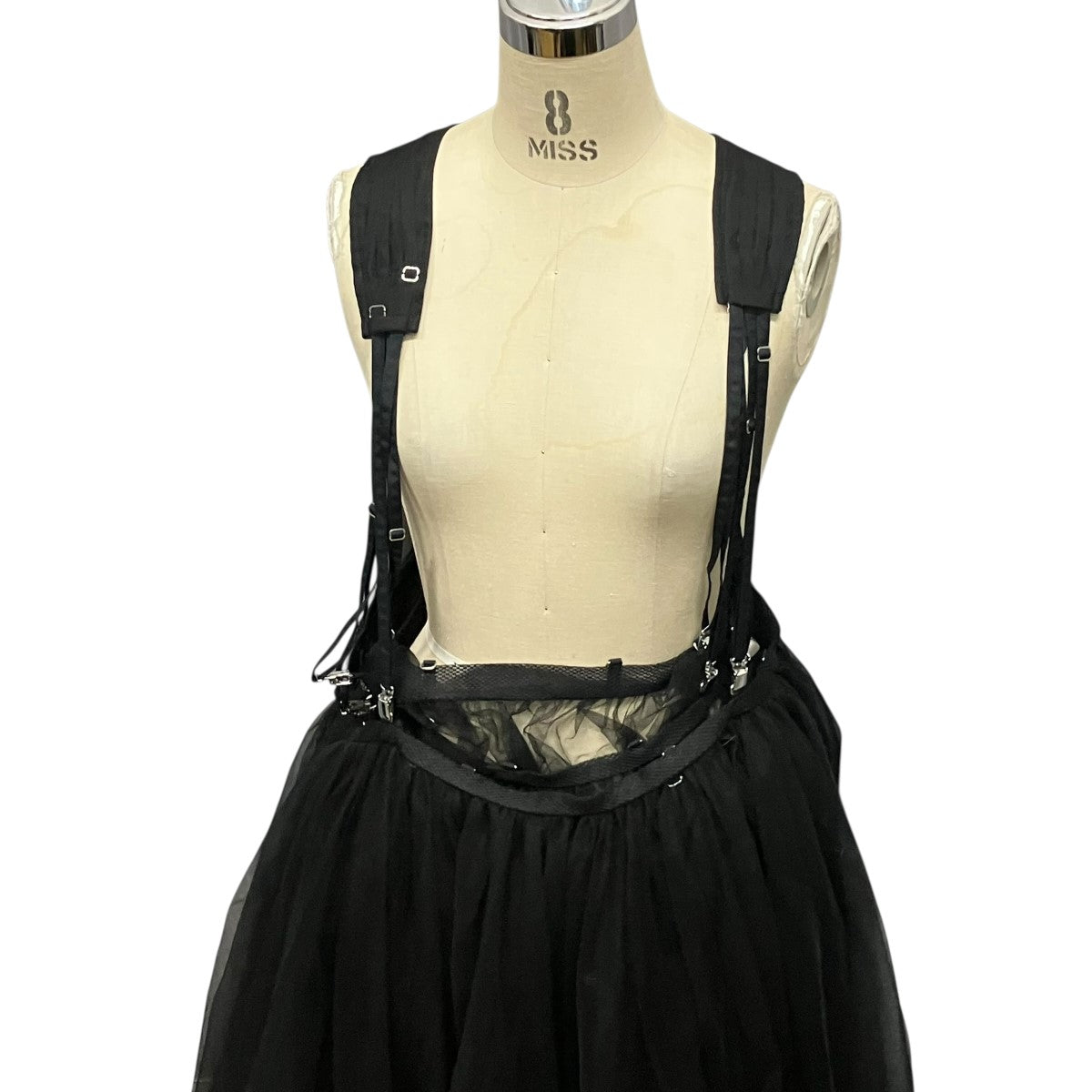 noir kei ninomiya 24SSチュールサスペンダースカート3M-A003 古着・中古-4枚目のアイテム画像
