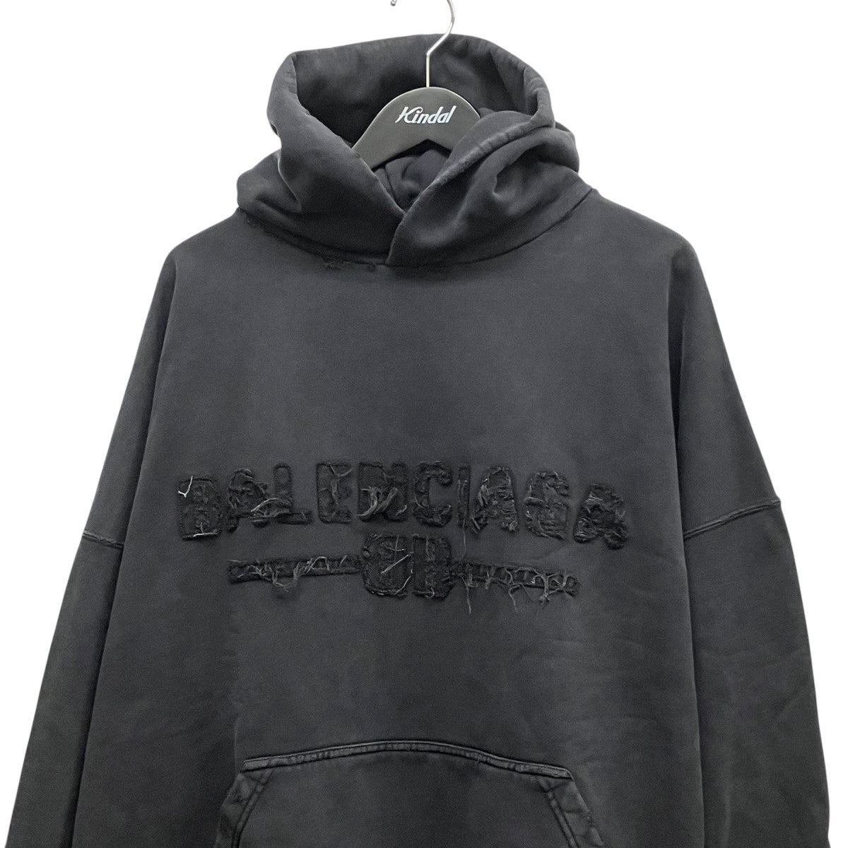 BALENCIAGA 25SSウォッシュドロゴパーカー821861 TSVA1 古着・中古-3枚目のアイテム画像