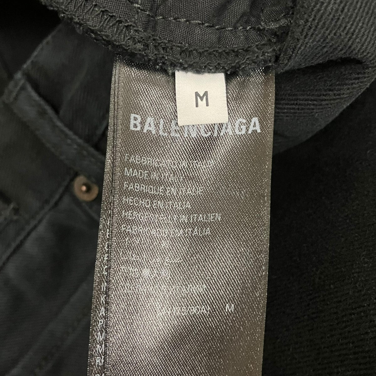 BALENCIAGA 23AWソフトレフトハンドワイドカーゴデニムパンツ767971 TNW11 古着・中古-7枚目のアイテム画像