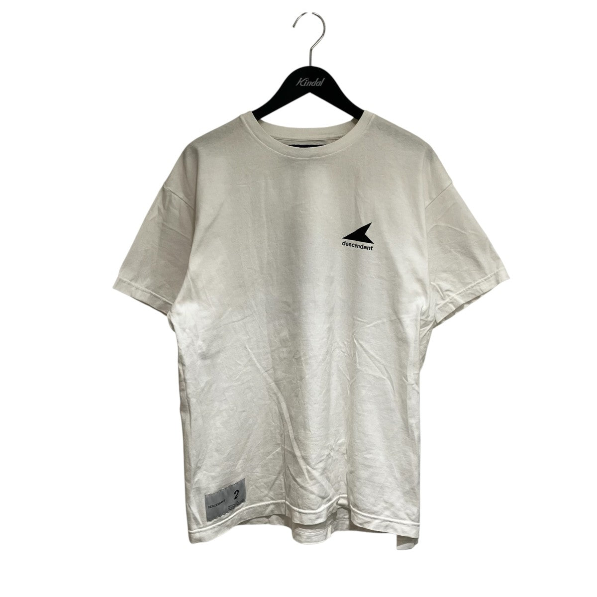 DESCENDANT(ディセンダント) プリントTシャツ ホワイト×ブラック