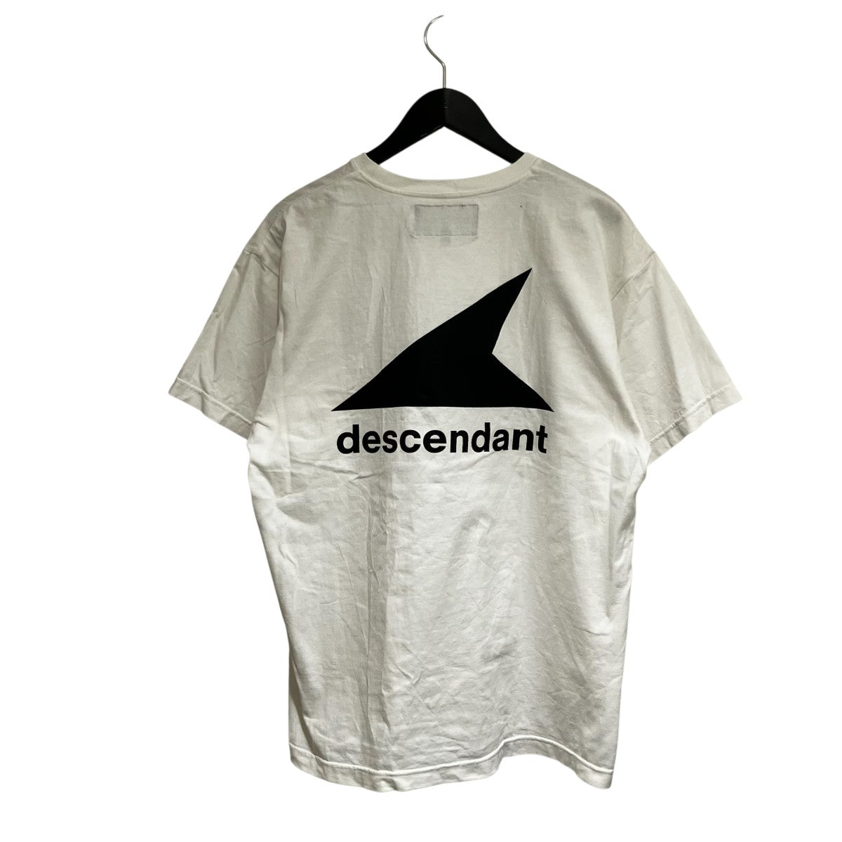 DESCENDANT(ディセンダント) プリントTシャツ ホワイト×ブラック