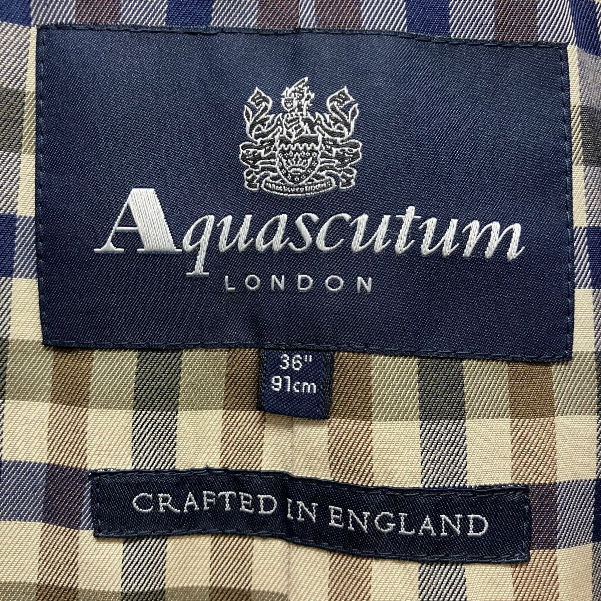 Aquascutum カモ柄コートA2250002-84 古着・中古-7枚目のアイテム画像