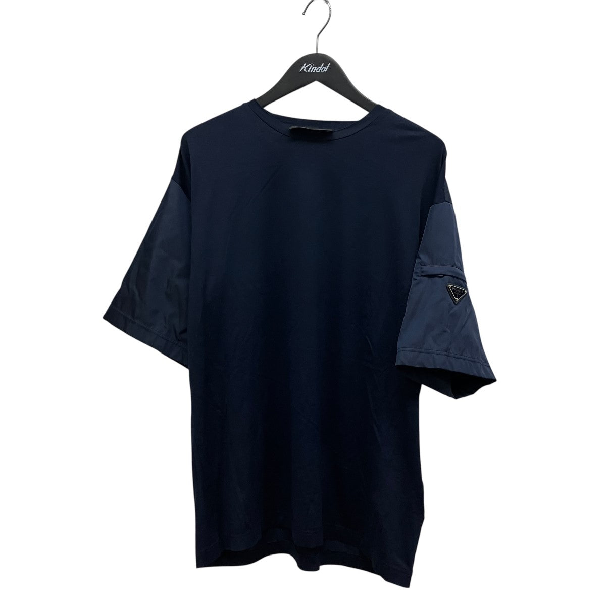 トライアングルプレートナイロン切替TシャツUJN710